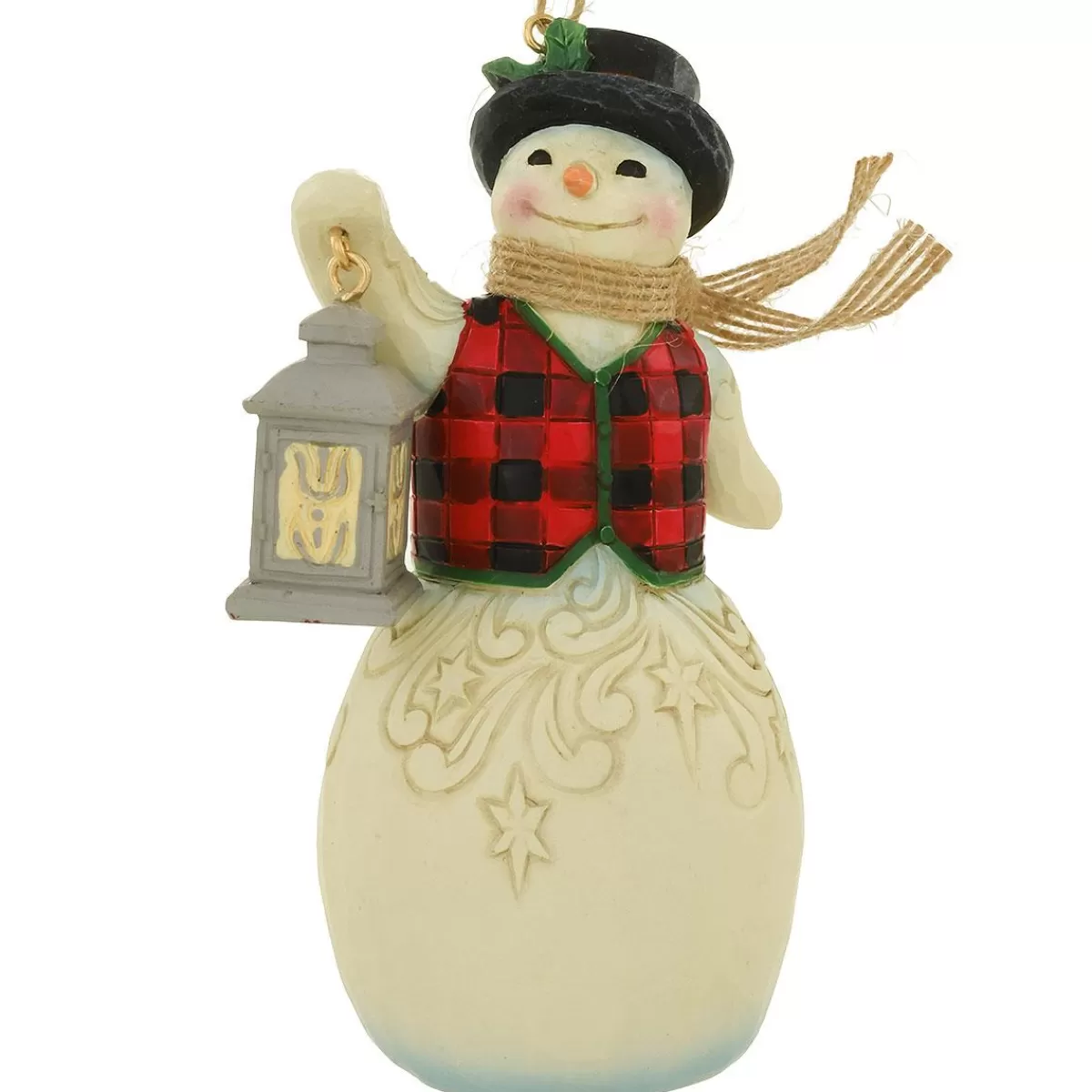 Bronner's Christmas Wonderland Snowman With Lantern Jim Shore Ornament | Snowmen