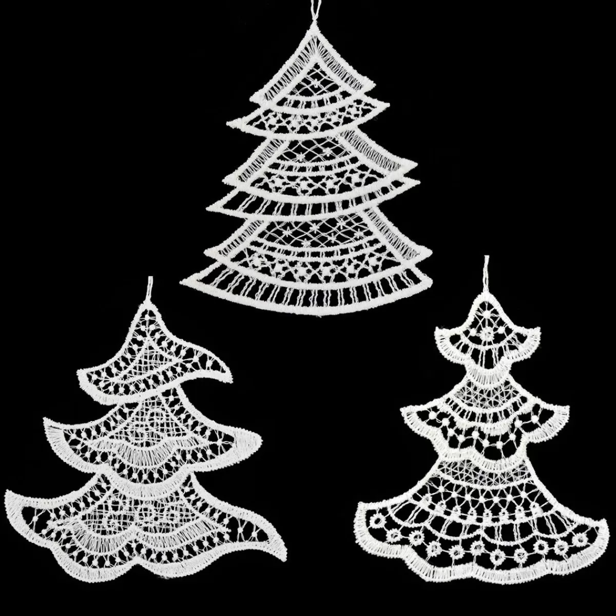 Bronner's Christmas Wonderland Tannenbaum Tree Lace Ornament Trio> Outdoors, Camping, & Nature