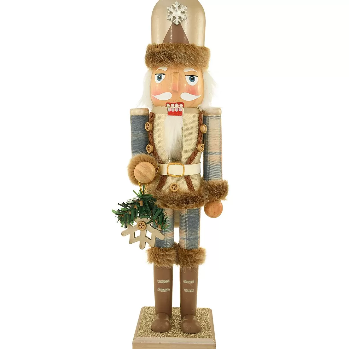 Bronner's Christmas Wonderland Wooden Rustic Glam Nutcracker 15 Inch | Nutcrackers